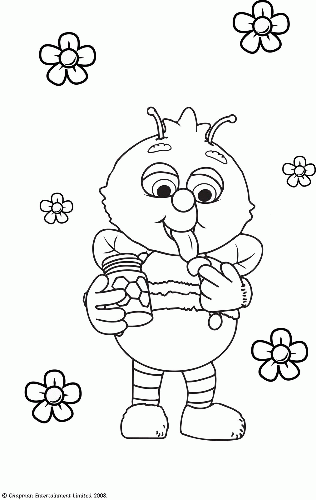 Pszczoły kolorowanki